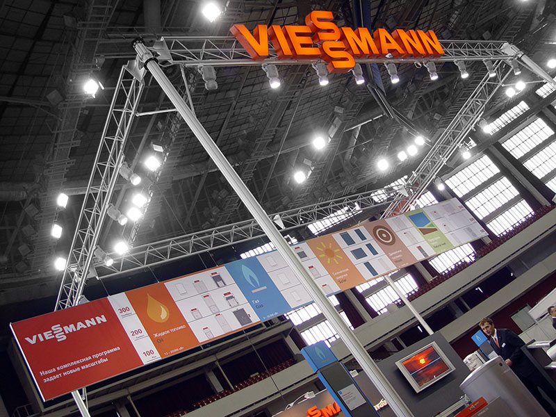 Строительство стенда международного бренда VIESSMANN