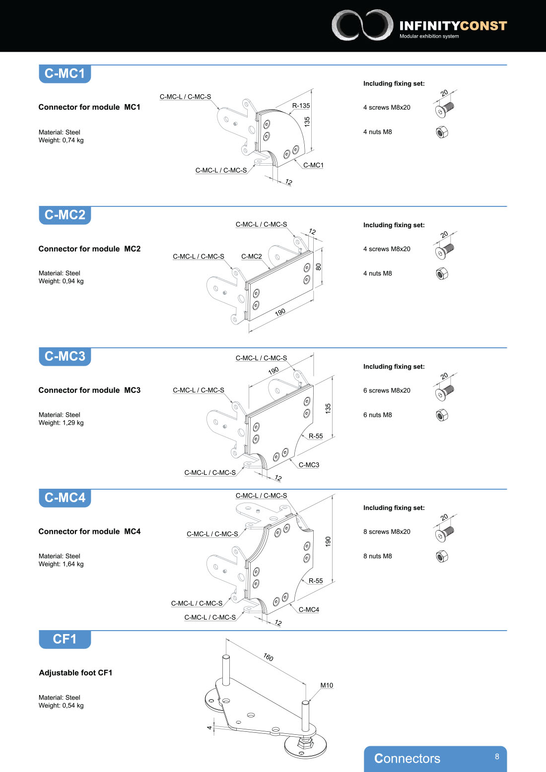 Каталог выставочной системы INFINITYCONSTframe