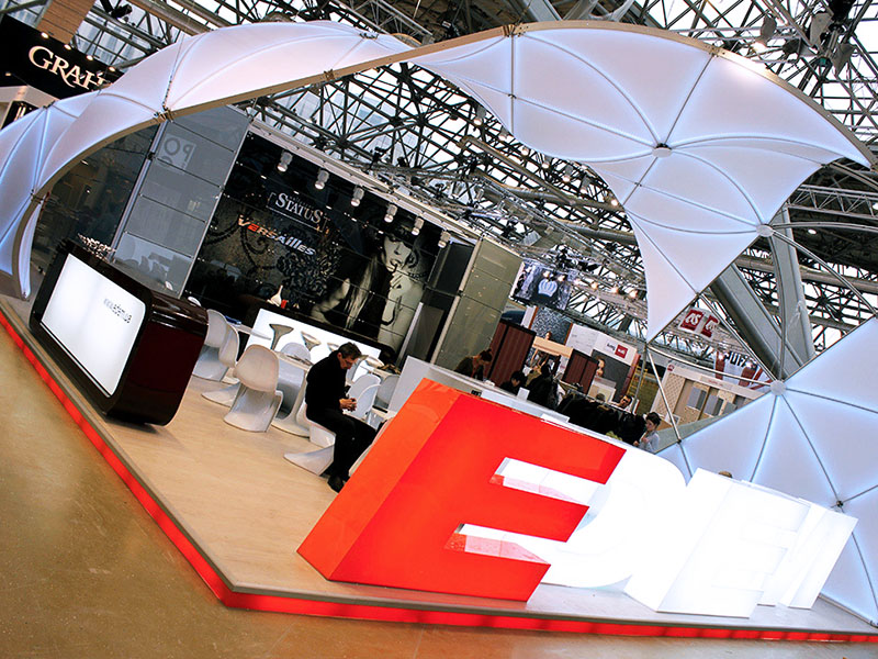 Креативный выставочный стенд EDEM на MosBuild 2012