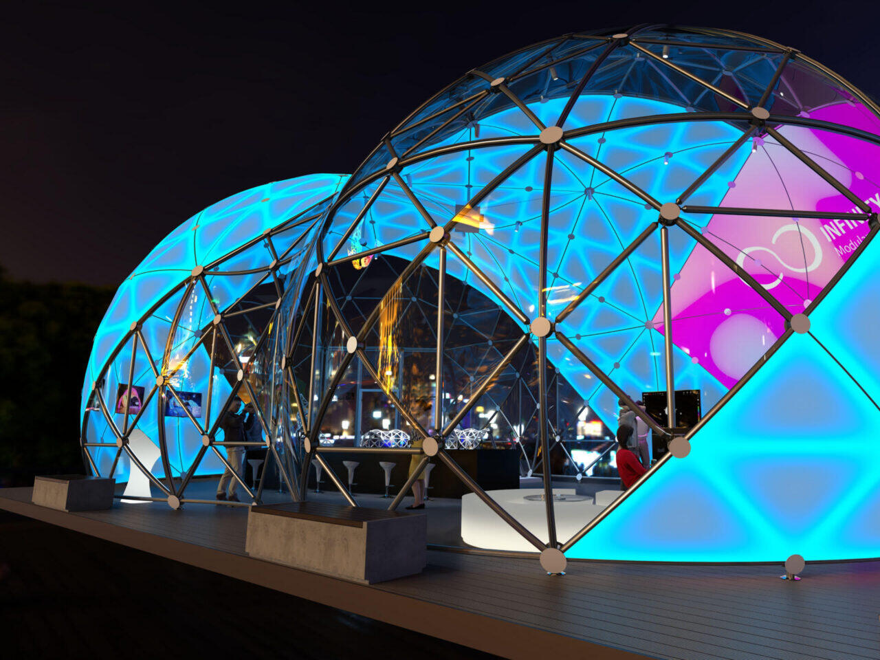 Иммерсивный уличный павильон DOME evoX