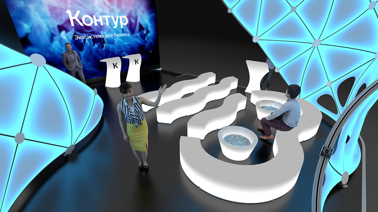 Дизайн-проект выставочного стенда КОНТУР